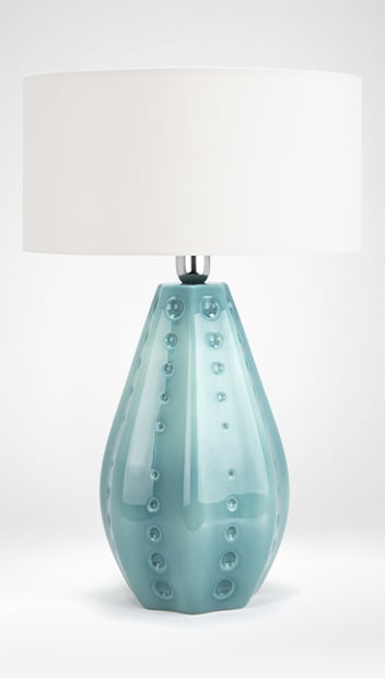 Acqua gray and aquamarine table lamp